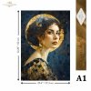 Papier decoupage morwowy FPA1005, Seria Inspired by Klimt, kobiety, zloto, dekoracyjne wzory, kamienie szlachetne, mozaiki, motywy secesyjne * Mulberry decoupage paper FPA1005, women, gold, decorative patterns, gemstones, mosaics, Art Nouveau motifs *Pape